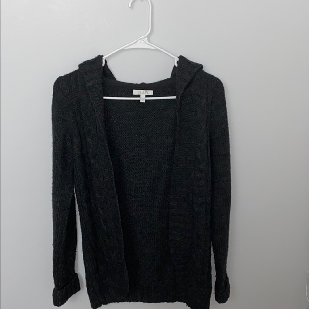 dELiA*s Women’s Hooded Cardigan